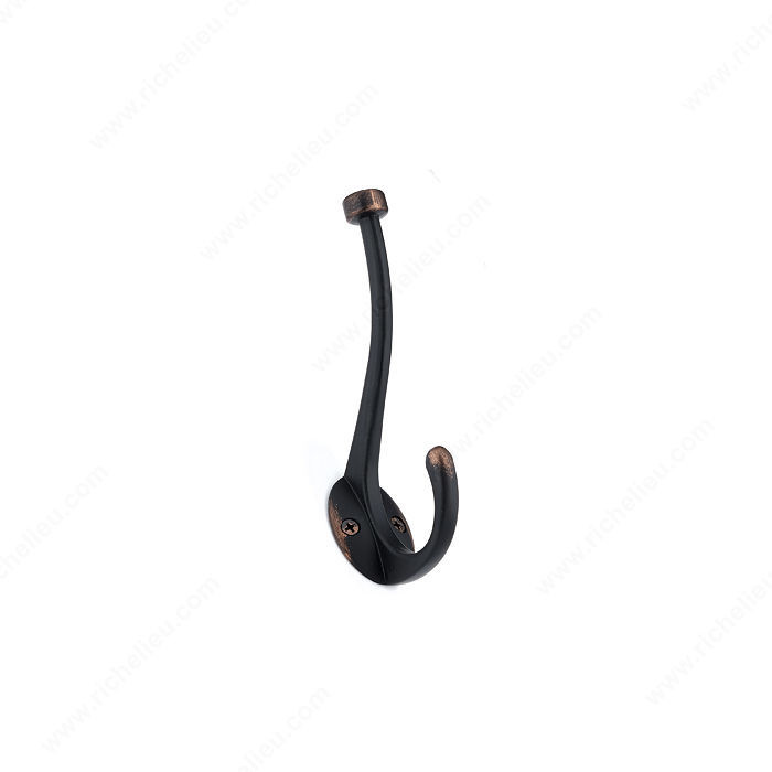 Transitional Metal Hook - 026, Finish Brushed Oil-Rubbed Bronze, Our Divisions Richelieu PRO-PACK 2