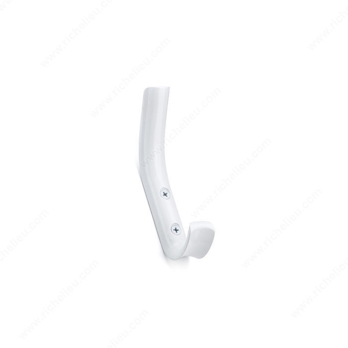 Contemporary Metal Hook - 1143, Finish White, Our Divisions Richelieu PRO-PACK 2