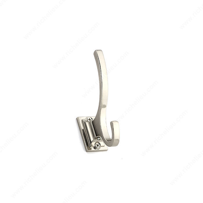 Transitional Metal Hook - 1233, Finish Brushed Nickel, Our Divisions Richelieu