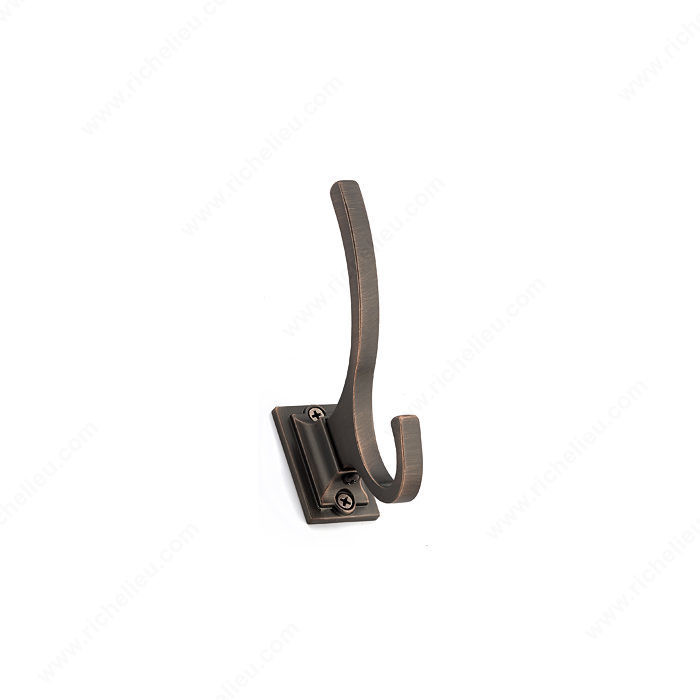 Transitional Metal Hook - 1233, Finish Brushed Oil-Rubbed Bronze, Our Divisions Richelieu