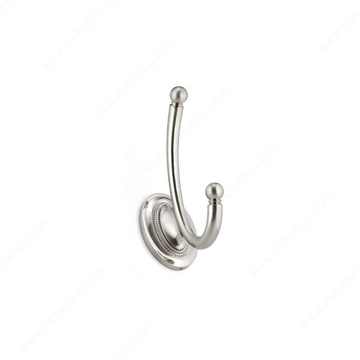 Classic Metal Hook - 1403, Finish Brushed Nickel