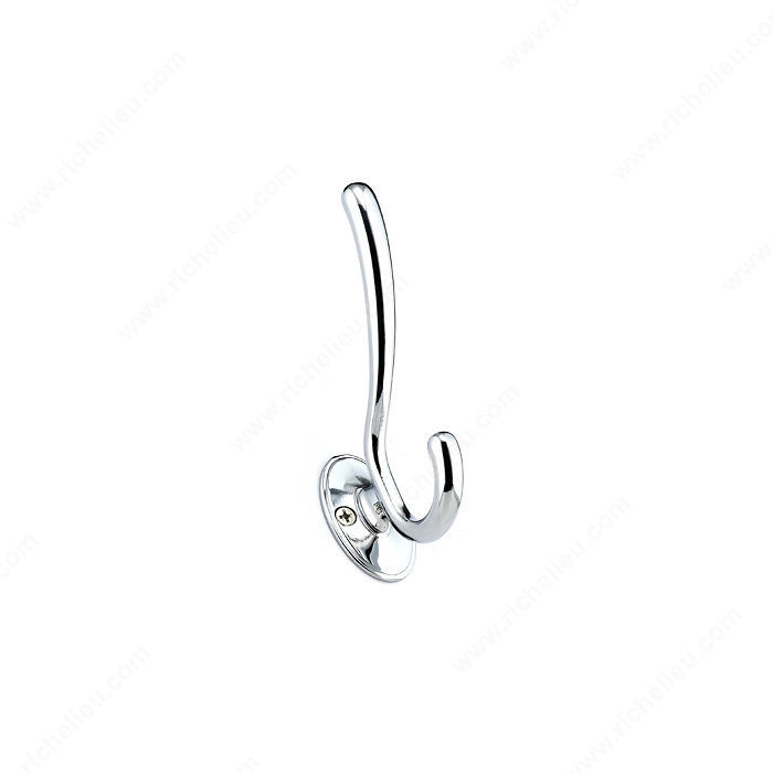 Transitional Metal Hook - 1473, Finish Chrome PRO-PACK 2