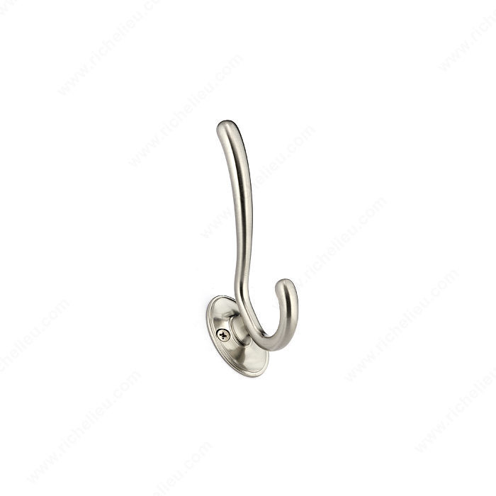 Transitional Metal Hook - 1473, Finish Brushed Nickel PRO-PACK 2