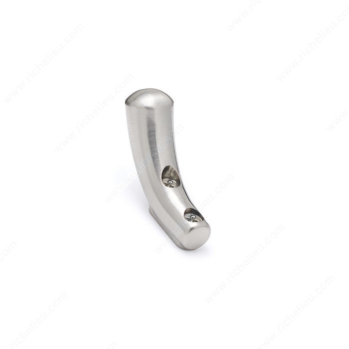 Contemporary Metal Hook - 1503, Finish Brushed Nickel PRO-PACK 2