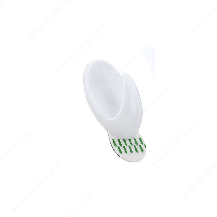 Utility Adhesive Hook - 300293, Finish White PRO-PACK 2
