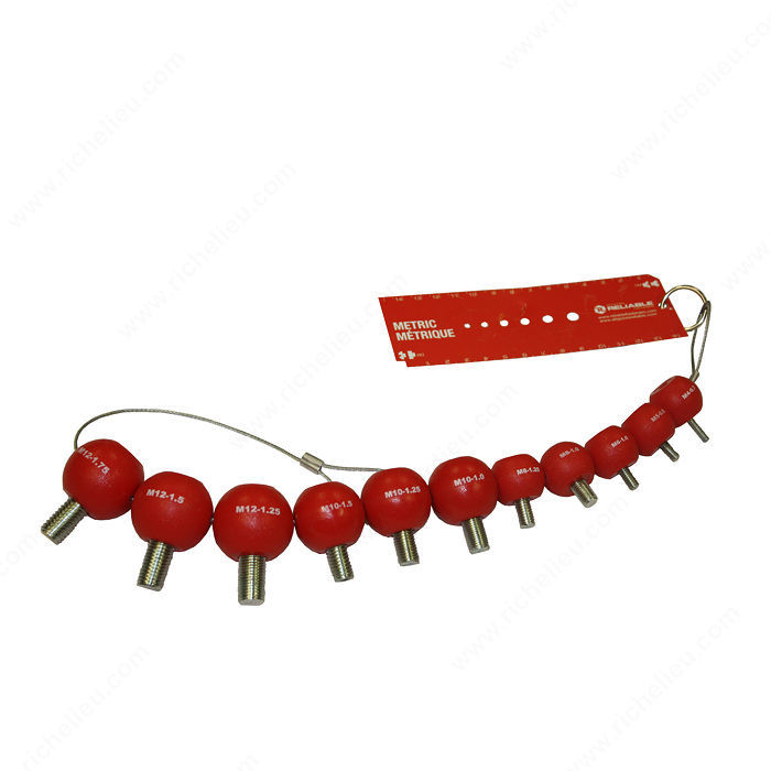 ABS Steel Gauge, Imperial and Metric Measurements, Thread checker, male and female., Units of Measure Metric