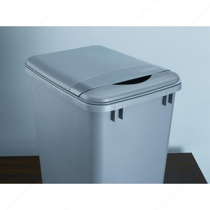 Lids for RAS Bins, Width 10 1/8 in, Depth 14 1/8 in, Finish Metallic Silver