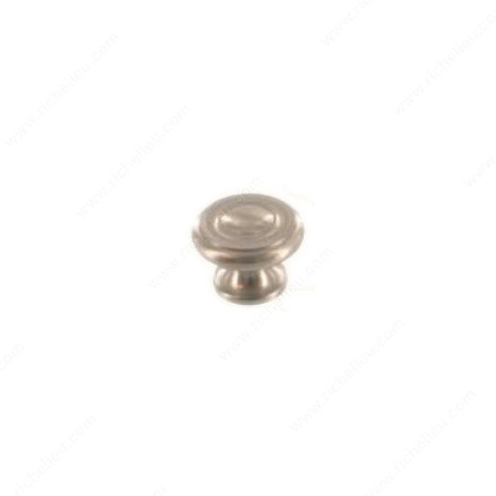 Traditional Solid Brass Knob - 703, Finish Satin Nickel
