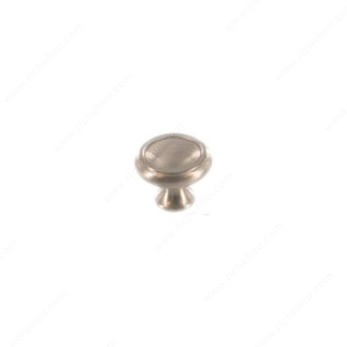 Traditional Solid Brass Knob - 711, Finish Satin Nickel