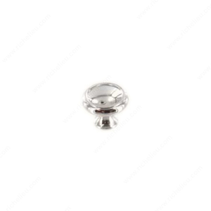 Traditional Solid Brass Knob - 711, Finish Chrome