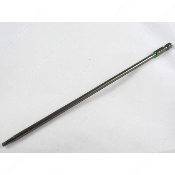 Woodworker's Square Bits, SDB, Size #1, Length 8 in, Compatible Screws #5-6-7, Finish Green