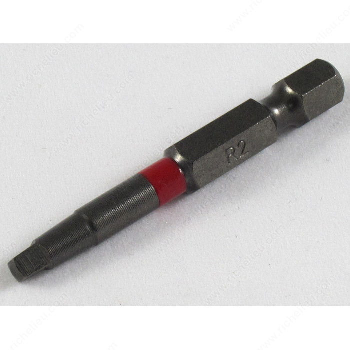 Woodworker's Square Bits, SDB, Size #2, Length 2 in, Compatible Screws #8-9-10, Finish Red PRO-PACK 2