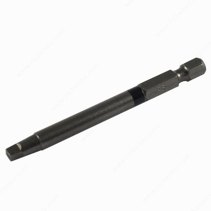 Woodworker's Square Bits, SDB, Size #3, Length 3 in, Compatible Screws #12-14, Finish Black