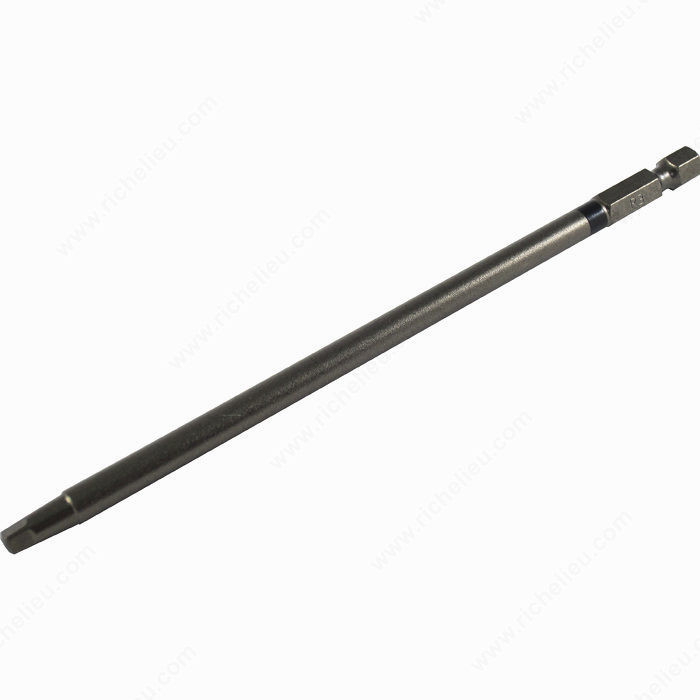 Woodworker's Square Bits, SDB, Size #3, Length 6 in, Compatible Screws #12-14, Finish Black