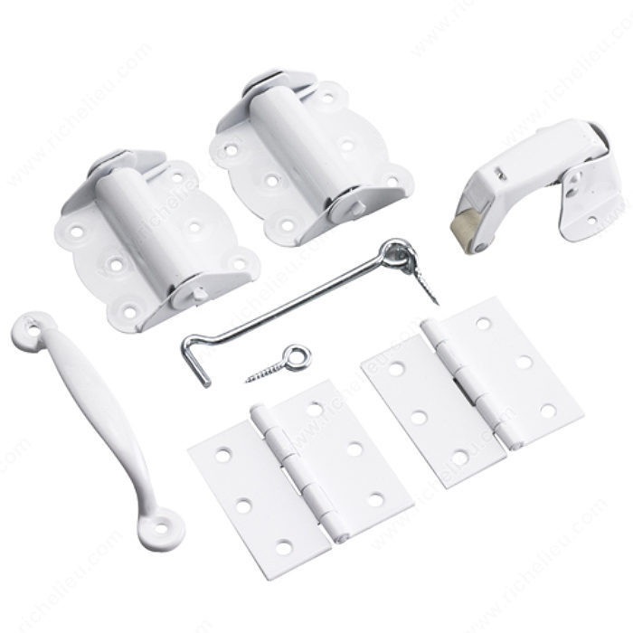 Screen Door Kit, All required mounting screws., Finish White