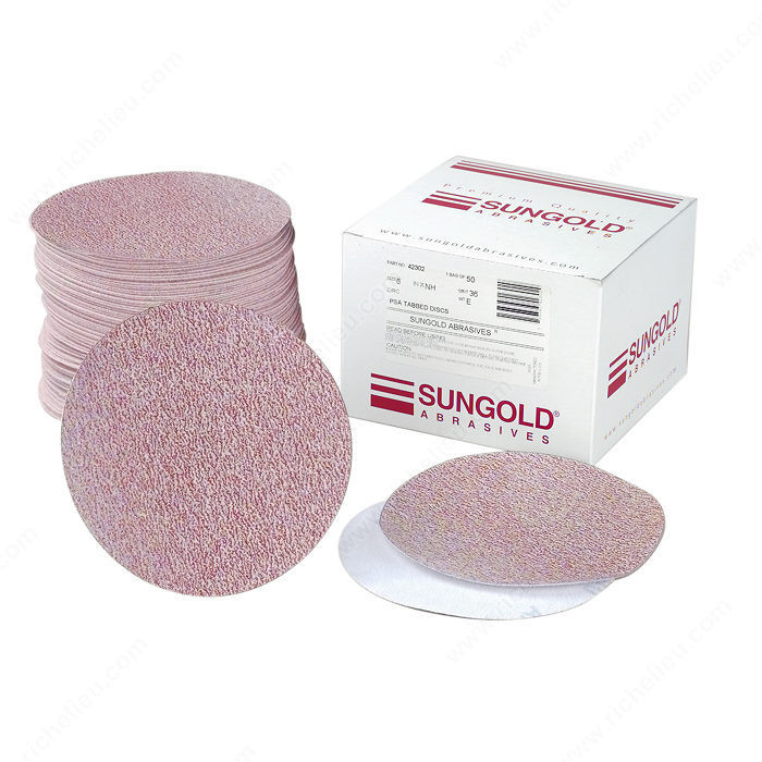 Fine Sanding Disc - Premium Plus, Grit 320, Diameter 5 in, Backing Grip-On