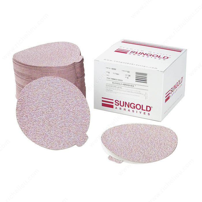 Fine Sanding Disc - Premium Plus, Grit 220, Diameter 5 in, Backing Stick-On
