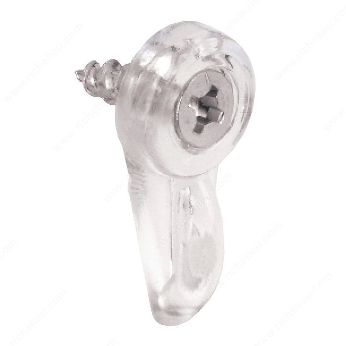 Mirror Retainer Clip, Installed on the back of a frame, Width 7/16 in, Material Polyethylene, Length 7/8 in, Finish Tan PRO-PACK 25