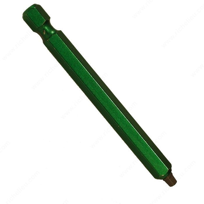 Square Bits for Many Uses, SKB, Size #1, Length 2 in, Compatible Screws #5-6-7, Finish Green PRO-PACK 2