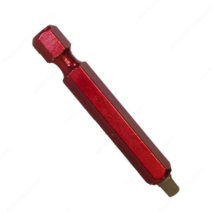 Square Bits for Many Uses, SKB, Size #2, Length 2 in, Compatible Screws #8-9-10, Finish Red PRO-PACK 2