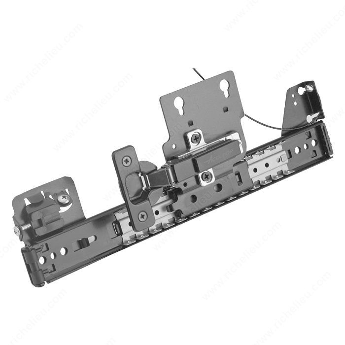 Series 1332 Cable System Flipper Door Slide with Hinges, Slide Length 12 in