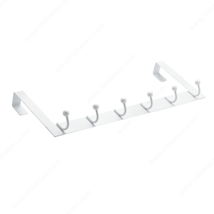 Utility Over-The-Door Hook- 17, Finish White, Our Divisions Richelieu