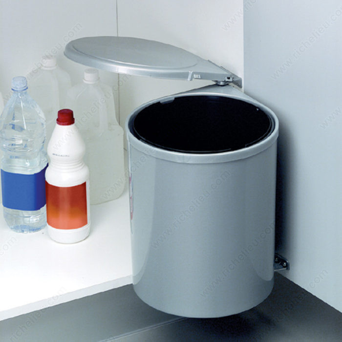 Plastic Waste Bin (13 l), Finish Grey