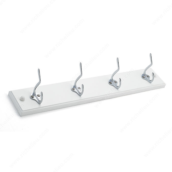 Utility Hook Rack - 377, Board Finish White, Finish Chrome / White, Our Divisions Richelieu