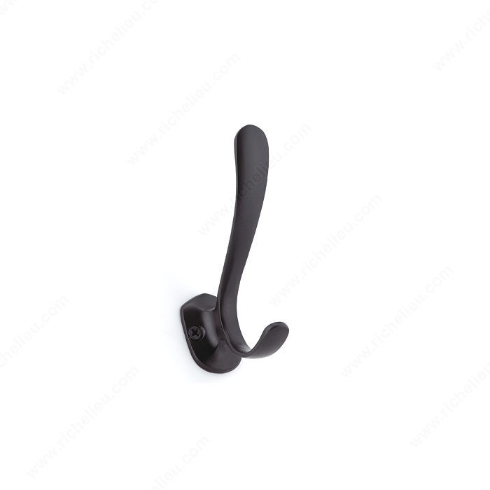 Contemporary Metal Hook - 6210, Finish Matte Black