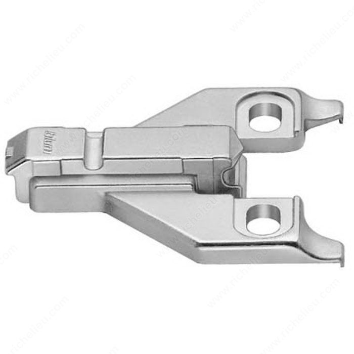 Face Frame Adapter Plate, Off-Center - Assembly Type: Mounts with #8 Pan Head Wood Screws,