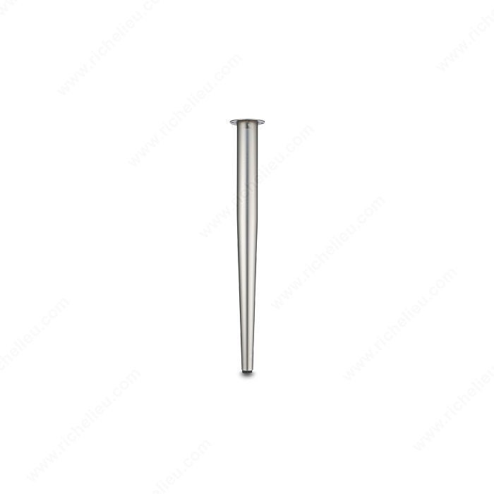 700 mm (27-1/2'') - Adjustable Round Tapered Table Leg - 3307, 25 mm (1'') adjustment,
