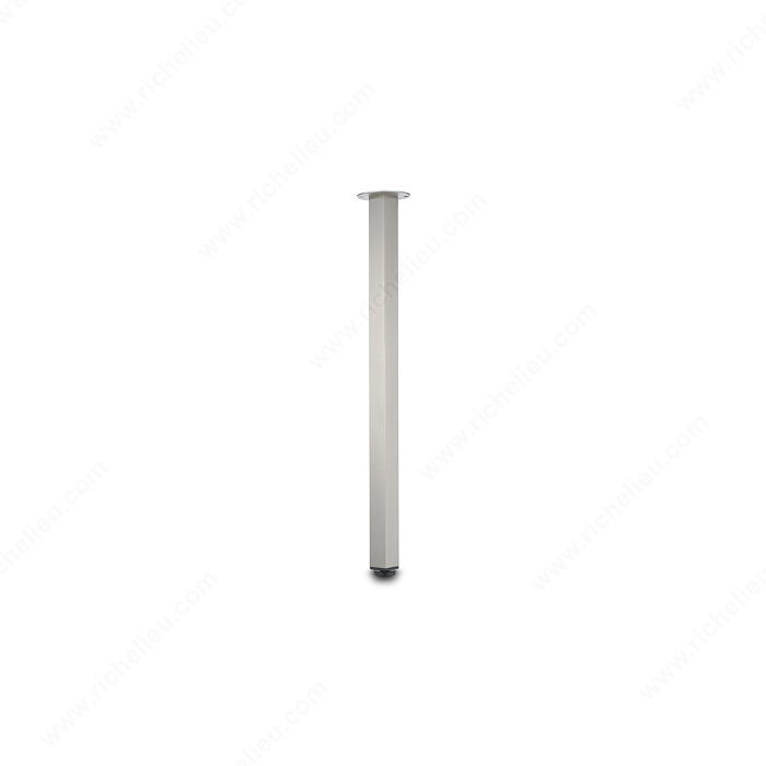 700 mm (27-1/2'') - Adjustable Square Table Leg - 4407, 25 mm (1'') adjustment,