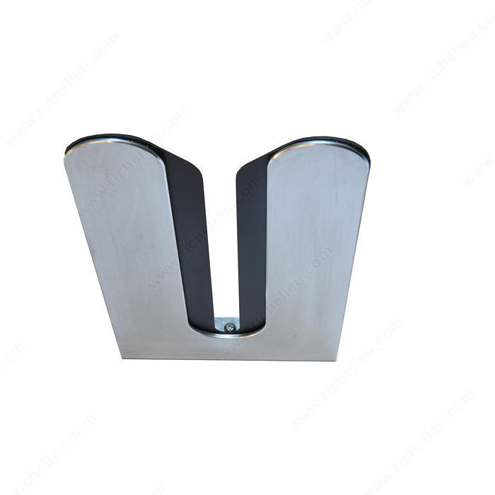 Wine Glass Holder, Width 6 1/4 in, Material Brushed Aluminum, Number of Glasses 3