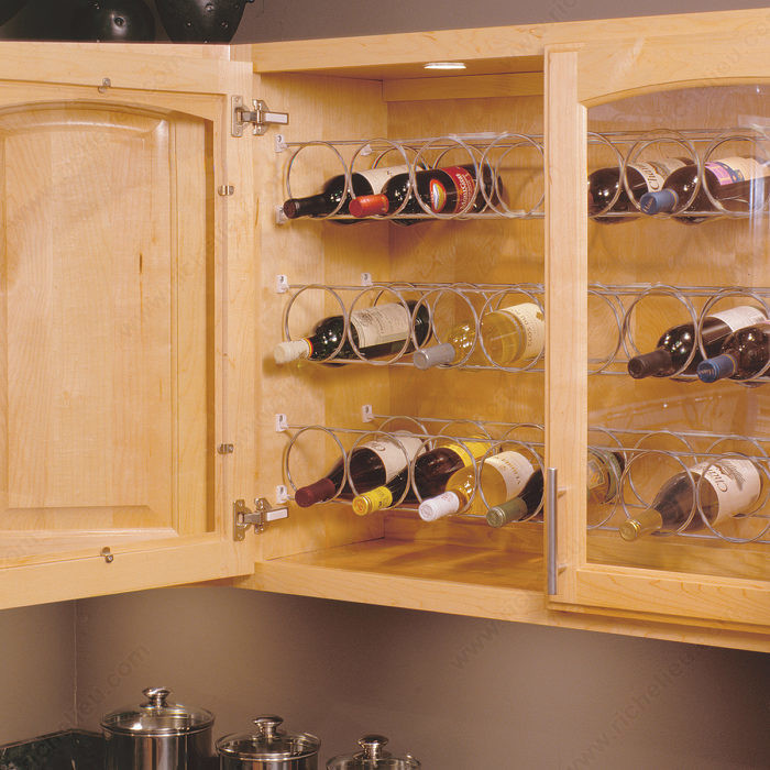 Metal Wire Wine Rack, Width 35 5/8 in