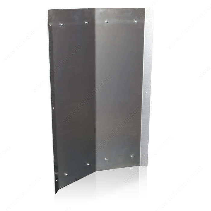 45G Aluminum Corner for Wall Mounted Wine Rack, Material Brushed Aluminum