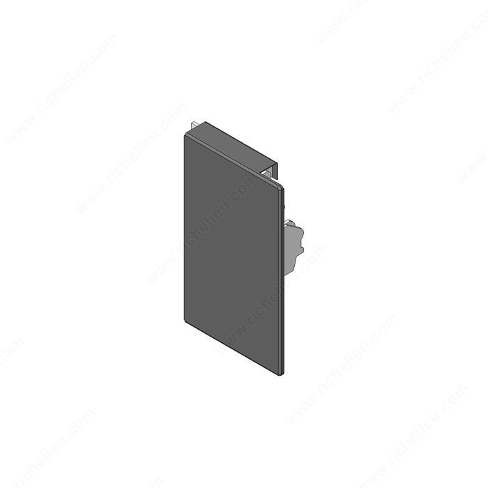 Front Fixings Left / Right, Finish Orion Gray, Mounting Screw-on, Drawer Height Legrabox M (90.5 mm, 3-9/16"), Drawer Type Inner