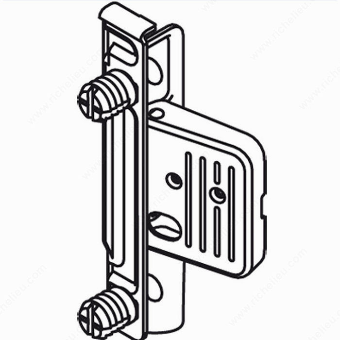 CLIP Drawer Front Fixing Bracket for Metabox M, K, and H, Mounting Press-on, Position Left PRO-PACK 5