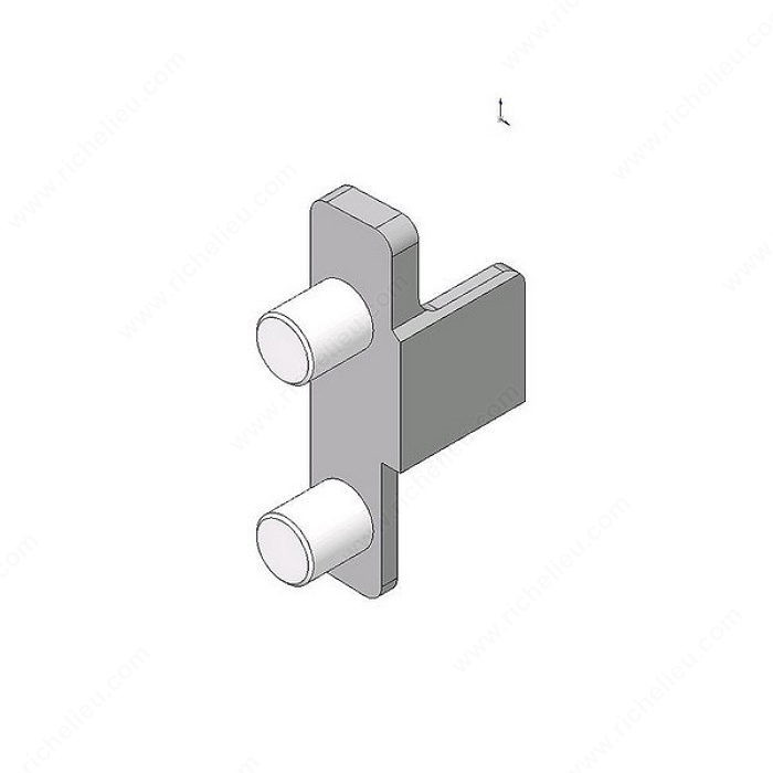 Standard Drawer Front Fixing Bracket for Metabox N, Mounting Press-on, Position Left PRO-PACK 3