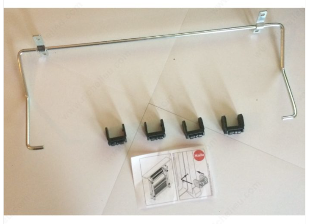 Bracket and Caster Set for Toe Kick Application