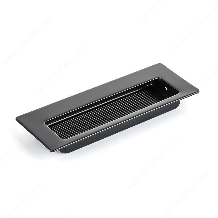 Contemporary Recessed Mortise Metal Pull - 6869, Recommended for cabinet sliding door applications., mortise 3.65"x4.5"x0.4"D