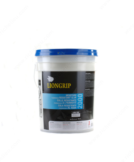 Moisture Resistant Press Glue - LIONGRIP 2000, 5 GAL