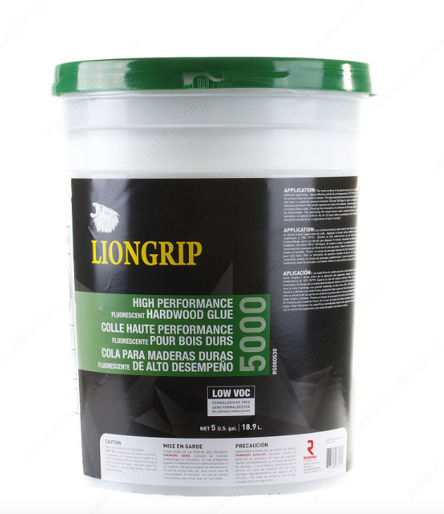 High Performance Hardwood Glue - LIONGRIP 5000. 5 GALLON