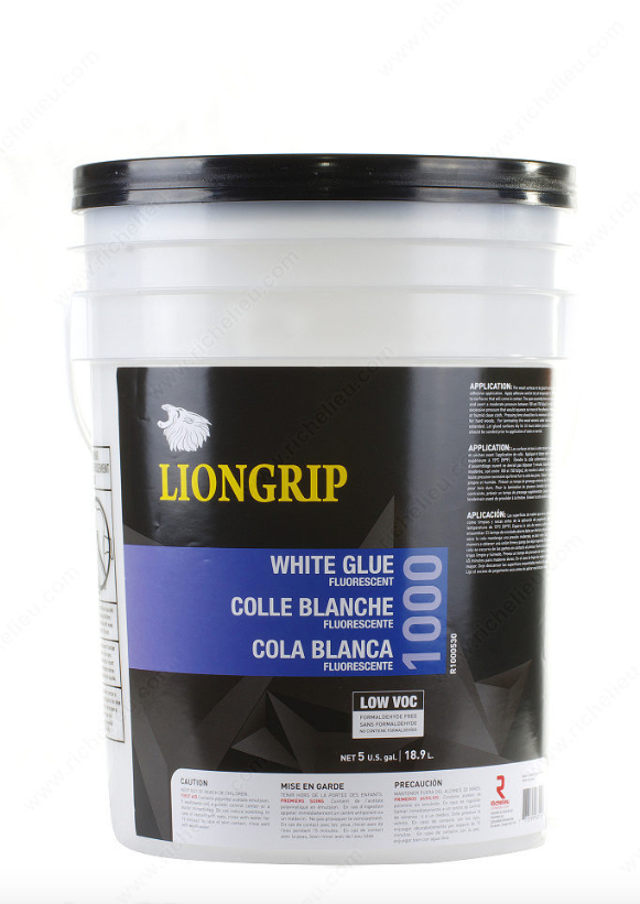 White Glue - LIONGRIP 1000. 5 GALLON