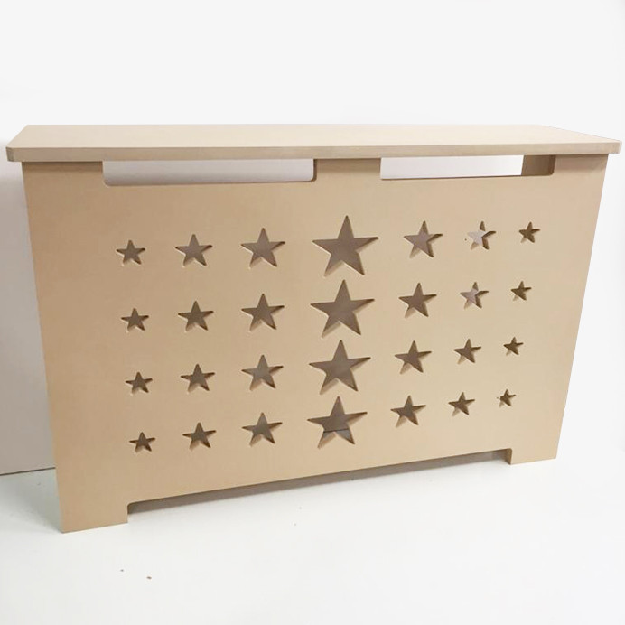 MDF Radiator Cover Heating Cabinet - Custom Made - MD3 "Star" Choose Size