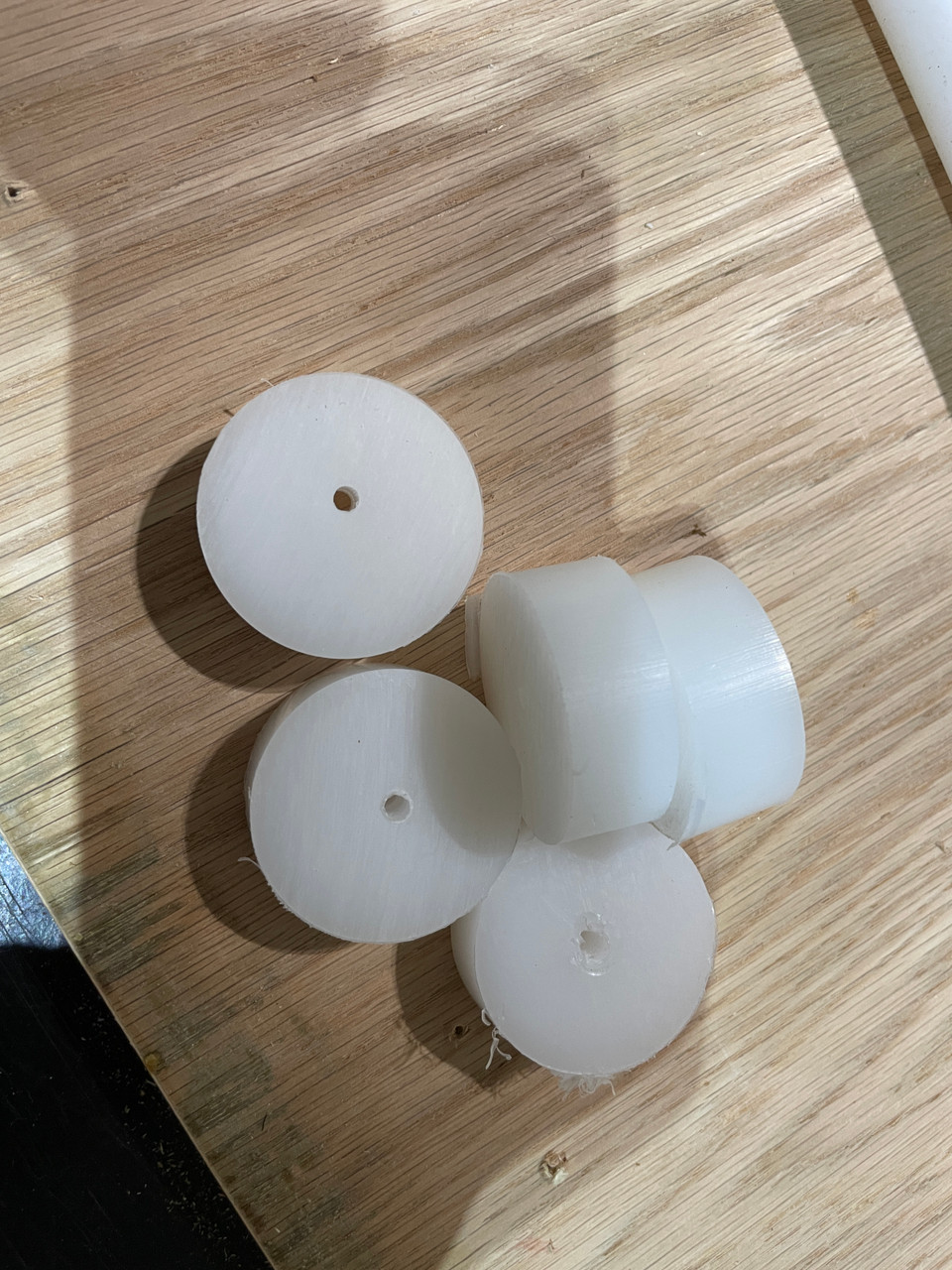 Round Nylon Utility or Drawer Slide Spacers Choose Size , Pkg of 1pc , Quantity Discounts, All Sizes