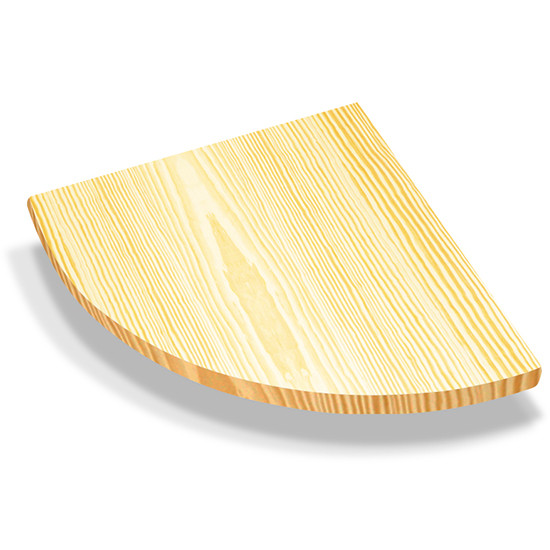 Round, Quarter Round or Half RoundShelves Choose your Sizes andColor.Use For Closets or Cabinets or Stand alone Shelf