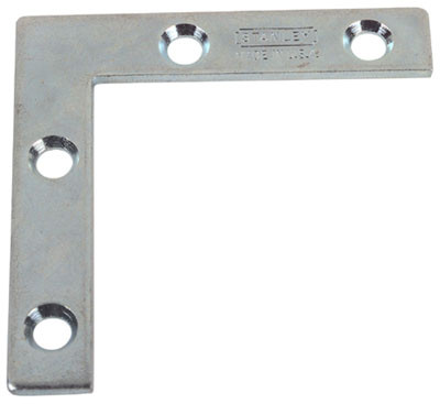 Pro-Pack 10pcs, Mending Plates, Zinc 3" X 3"