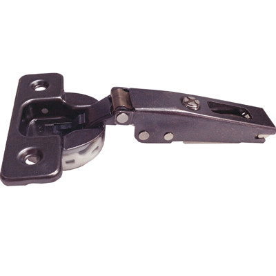 105G soft-close Euro hinges: screw on, with expansion dowels or press-in dowels, Press-In 1/2" Ol