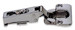 Stainless Steel Hinges, 19mm Overlay, Self-Closing
