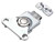 Drawer Latches With Twist Close, Bright Steel